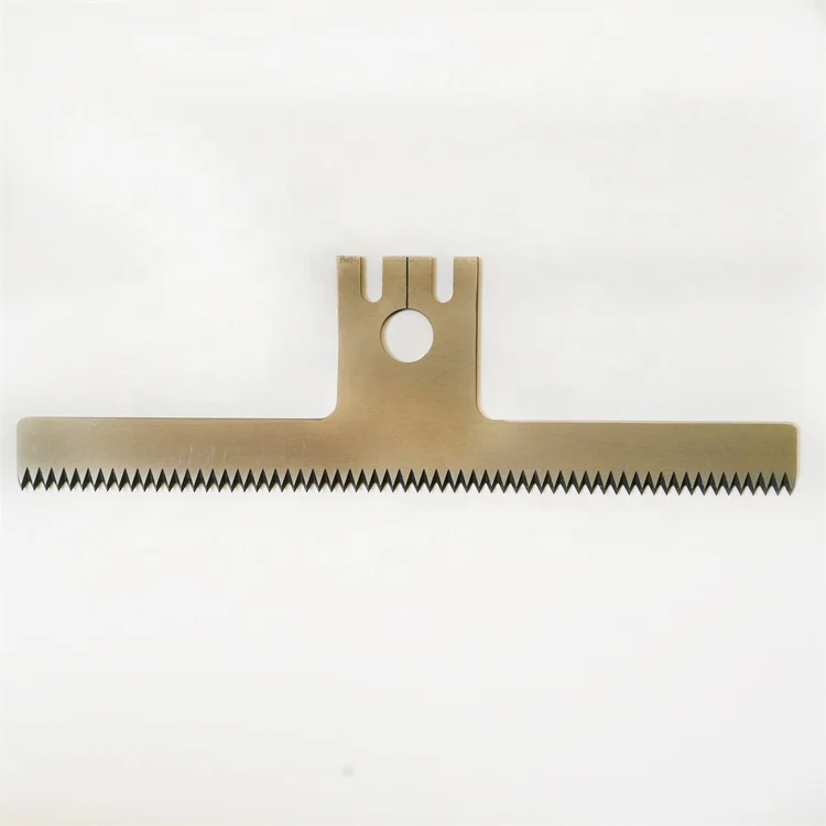 AFM высокоскоростная стальная машина для упаковки пищевых продуктов зубчатый лезвие зубчатое полотно пилы упаковочные лезвия