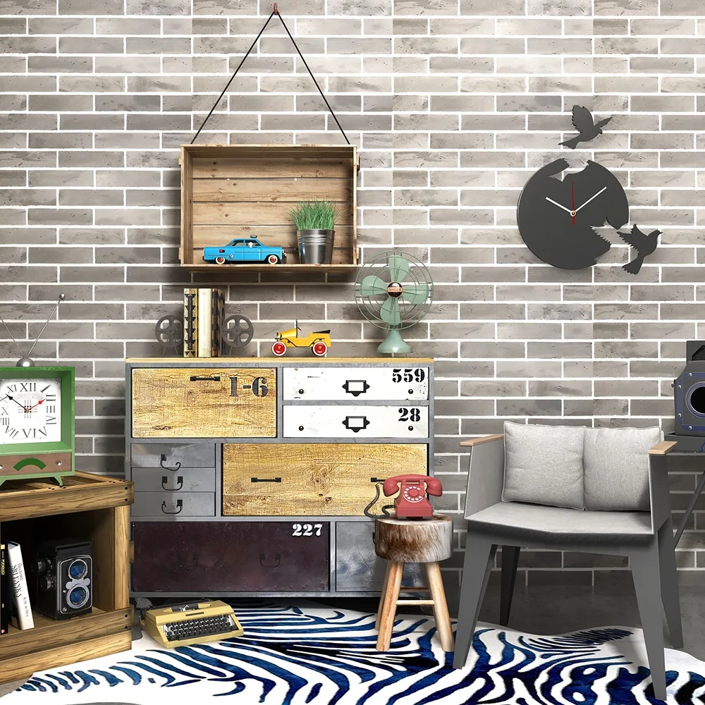 Refractory Brick Wallpaper Wall Panels 2cm Outdoor White Ceramic Subway Tile