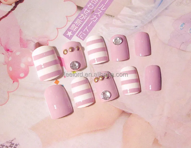 pre-desinged false art nail tips FD32 wholesale full cover fake nail tips manufacturer