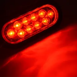 6-дюймовый овальный светодиодный осветитель прицепа грузовика задний фонарь стоп поворот хвоста грузовик howo привело ограждение светлая