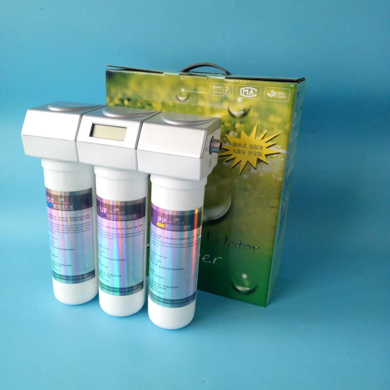 Mineral resin 3 stages UF inline special filter cartridge water purifier