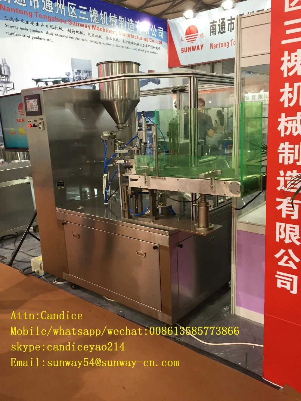 Automatic Plastic Cosmetic Tube Filling & Sealing Machine