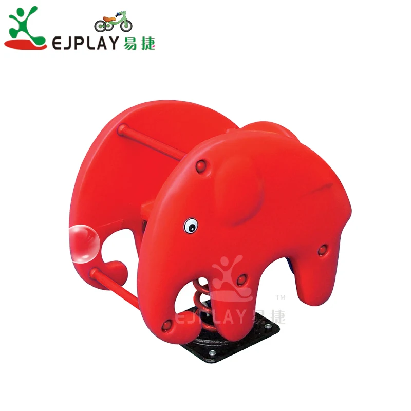 Car Shape Plastic Rocking Horse, Outdoor Children Spring Rocking Horse Toys