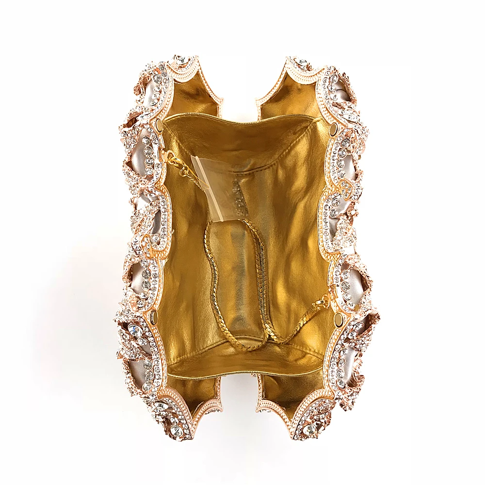 
OC3709 Handmade high quality flower evening bags crystal evening bag 