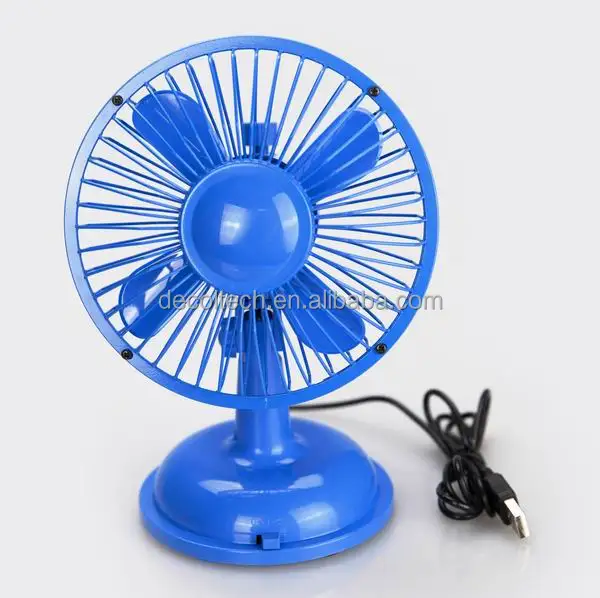 DF501 5 inch metal oscillating USB/BO desk fan