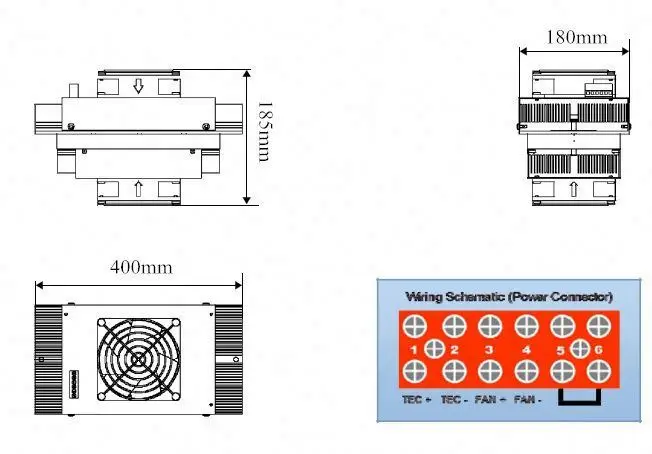 150W cooling capacity with long lifespan portable mini tent air cooler
