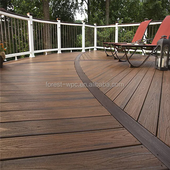 Ecological Solid Composite Wood Easy Install WPC Outdoor Floor system