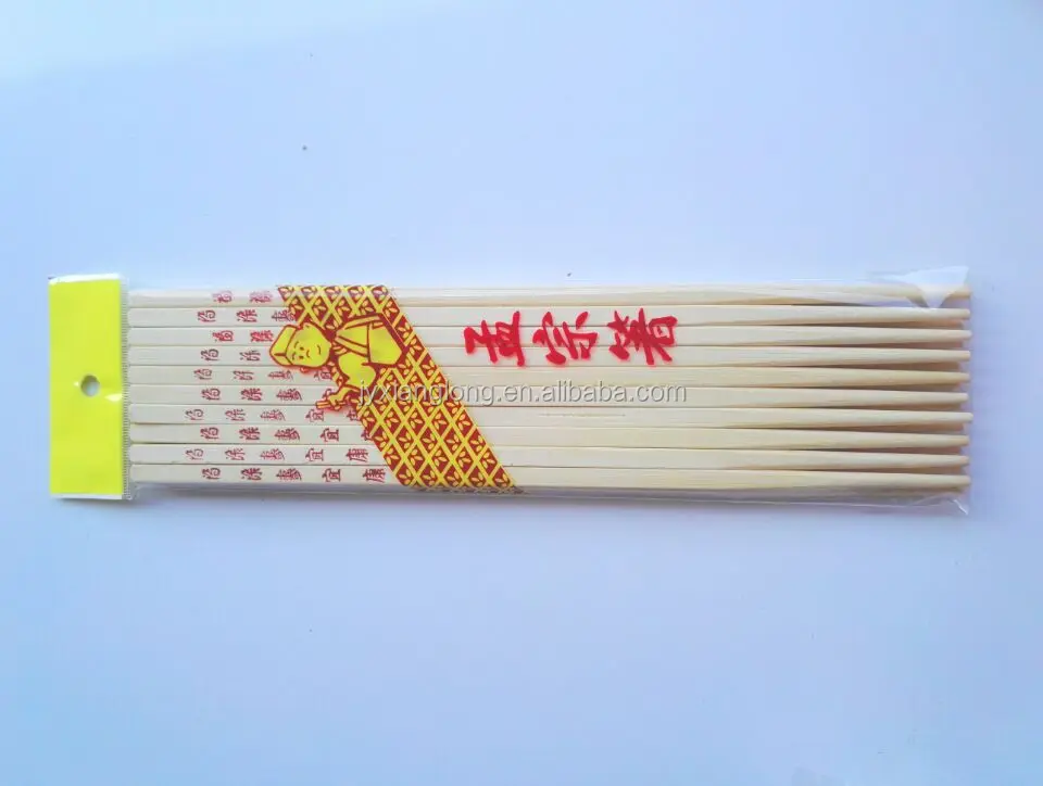 high quality disposable Chinese bamboo chopsticks with texts