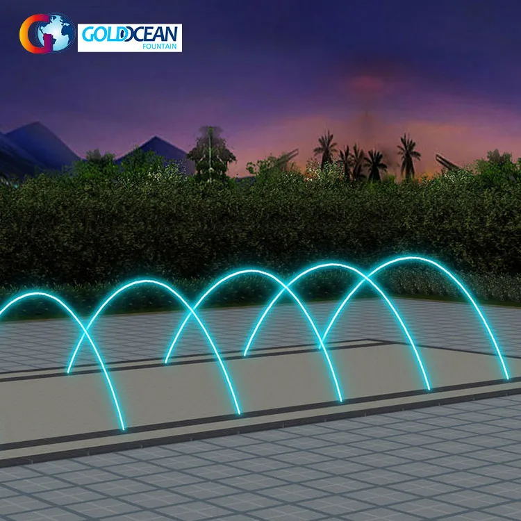 FREE DESIGN Stainless Steel Jumping Jet Laminar Jet Floor Fountain