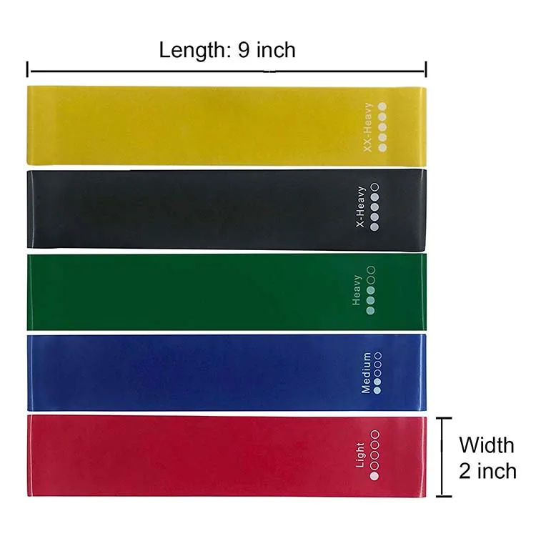Wholesale Private Label Physical Therapy Fitness Stretch Elastic Exercise Bands