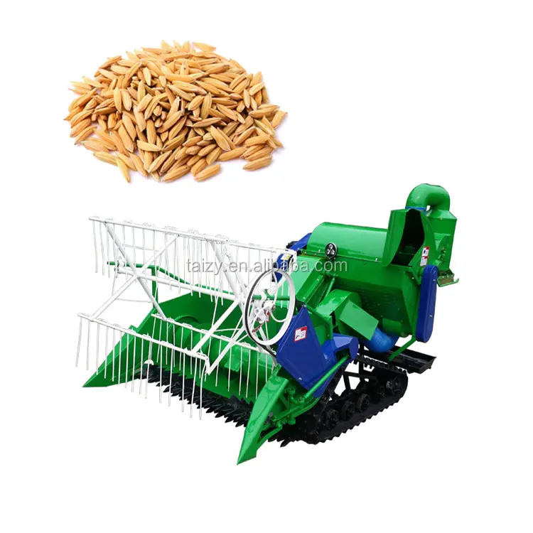 Mini paddy rice harvester combine wheat thresher machine in nepal