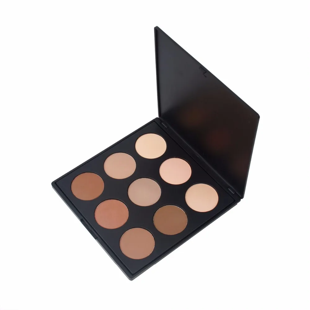 Низкая цена Dry 9 Цвет контура порошок с круговой торт формы