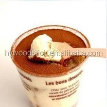 Disposable Printed Popsicle Sticks Molds Wooden Ice Cream Spoons With Logo Biodegradable