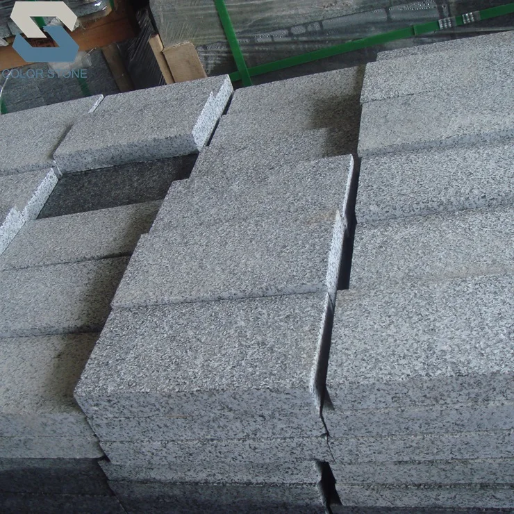 Flamed Chinese G654 Dark grey stone granite brick pavers