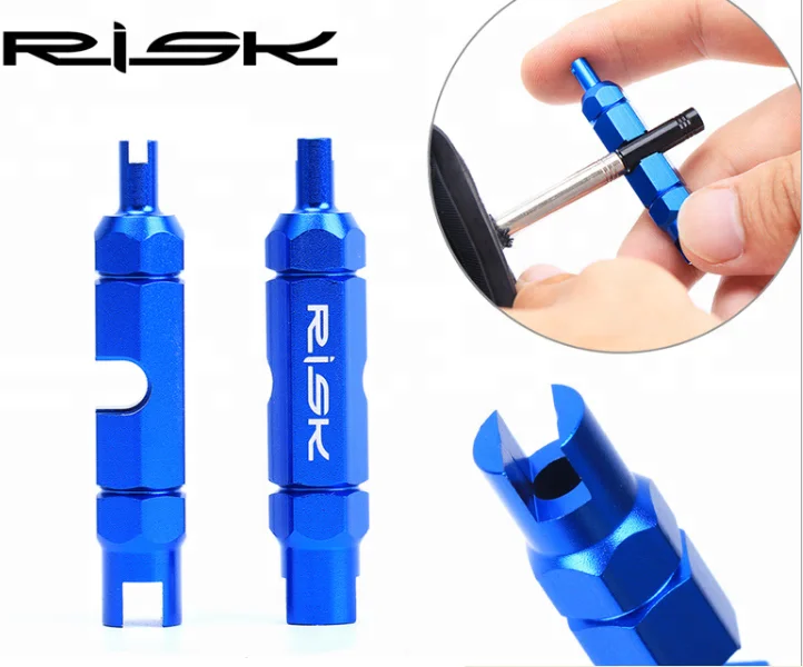 RL301 Risk Bicycle Tube Tire Valve Disassemble Remove Tools Road Bike Valve Tool for Schrader Presta Extender Valve