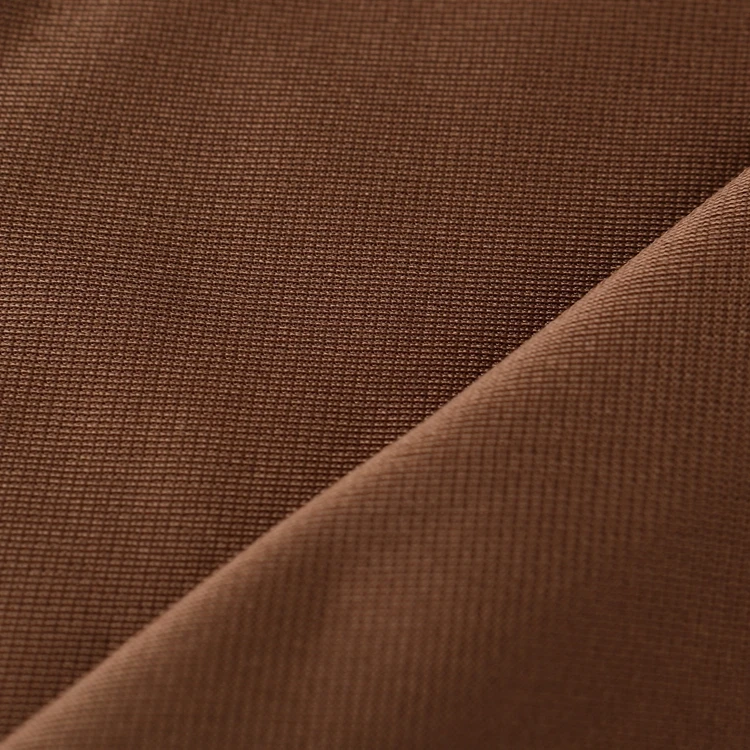 
Classical Brown Soft Tricot Fabric 90g Polyester Velvet Fabric Chinese Supplier for Garment 