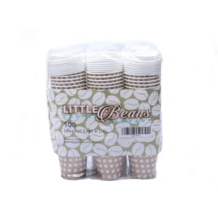 
Custom imported pe coated biodegradable disposable raw roll kraft paper water cup 16oz 