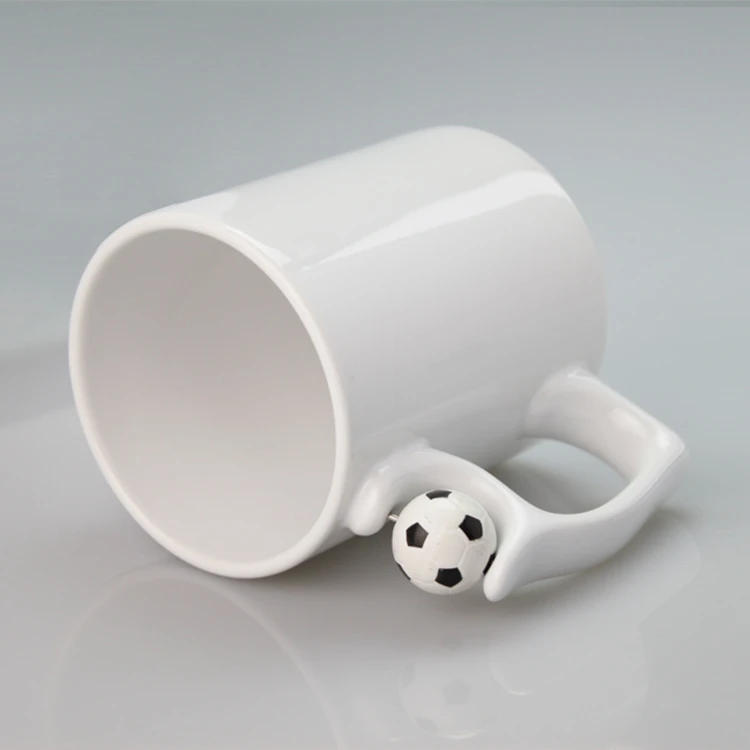 Wholesale Sublimation football mug white blanks sublimation mug supplier 11oz white