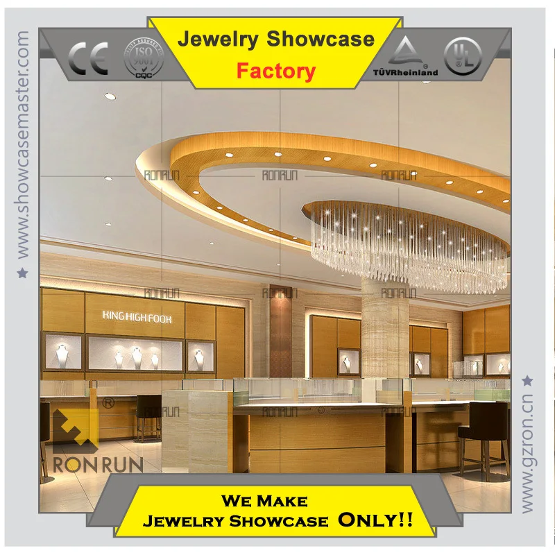 Modern jewelry showcase and cabinet high end fashion Jewelry shop design