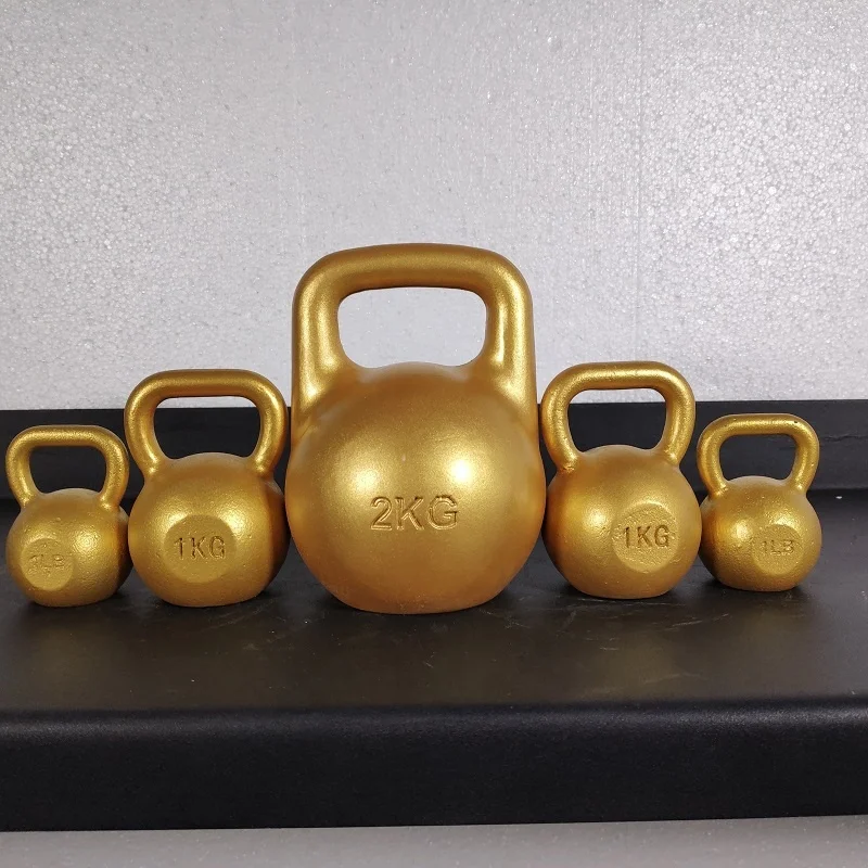 High quality Equipment body building powder coated cast iron kettlebell