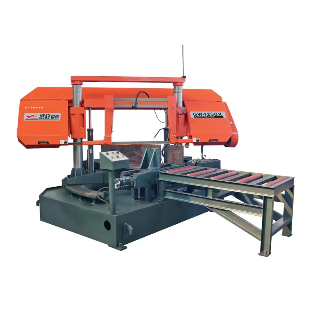 
Cutting Band Saw Agree Angle Metal GW4250X Double Column Horizontal 0-45 Manufacturing Plant,metal Cutting 500*500mm WEILISHI CE 