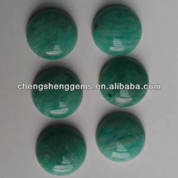 20mm Round Natural Amazonite Gemstone Cabochons
