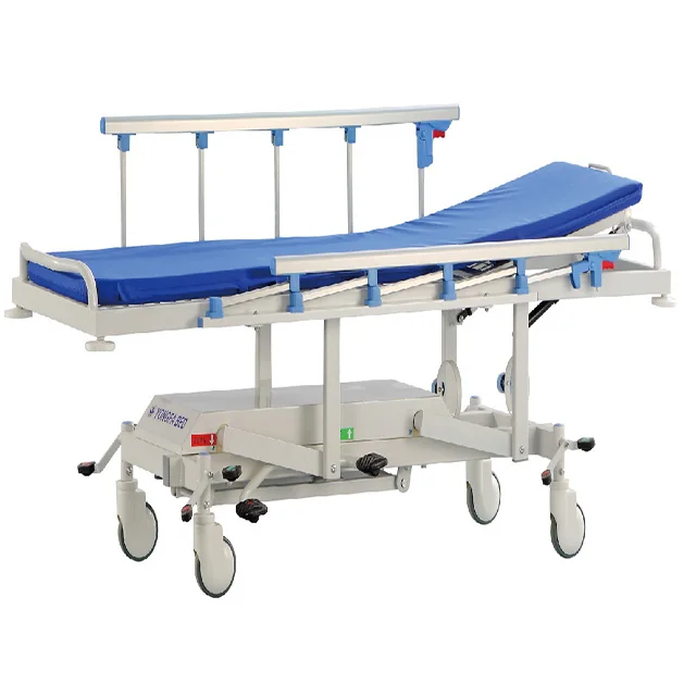 YFTC-Y2D Powder Coated Steel Hydraulic Patient Trolley