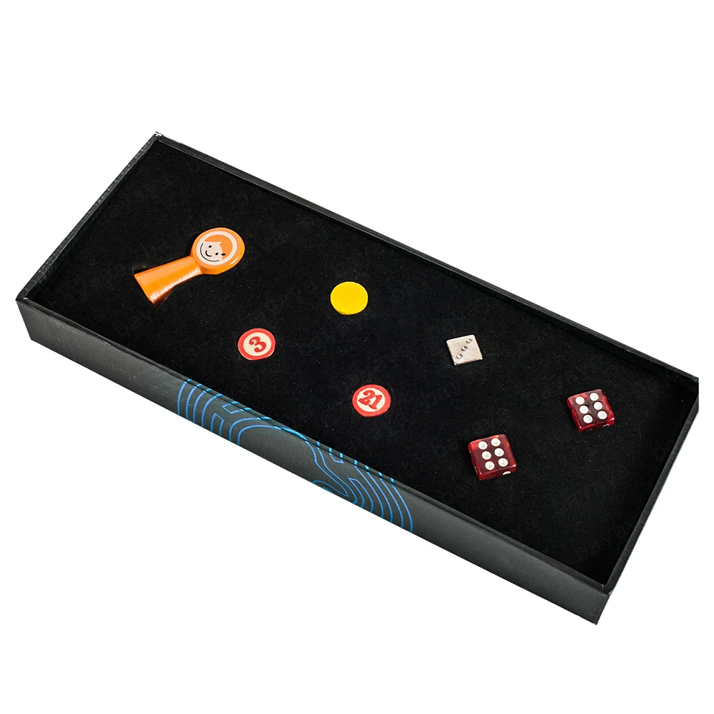 Hot family board game fold cardboard, custom playing pieces