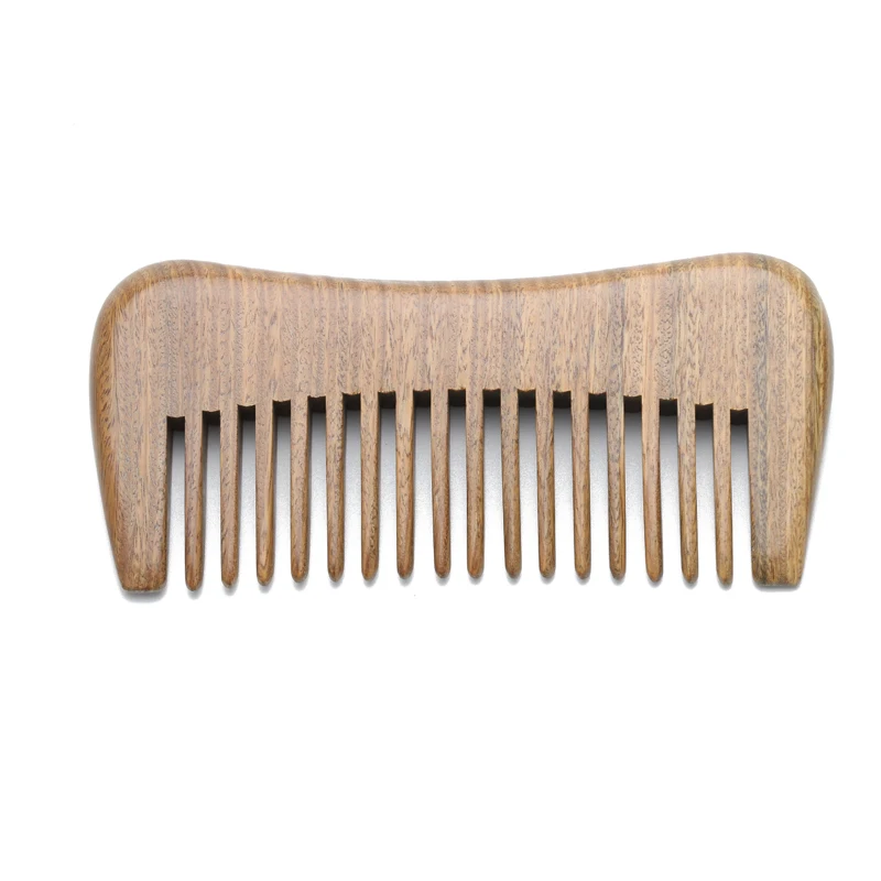 New design good quality Natural Green sandalwood comb beard comb (62019291098)