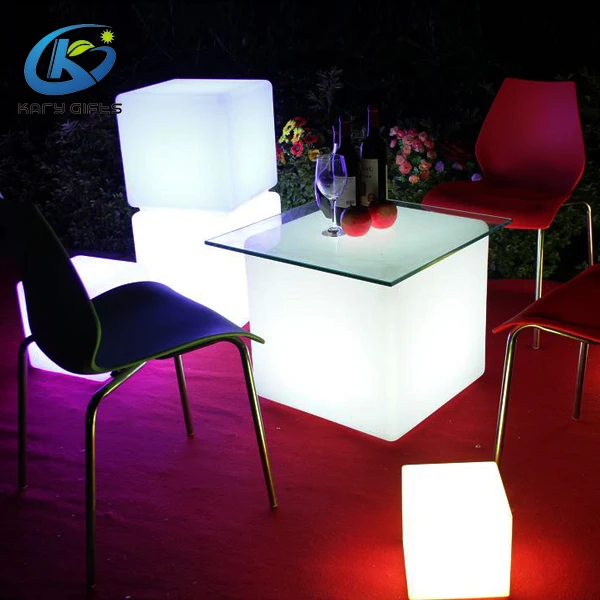 promotion led cube chair outdoor led cube seat light waterproof led cube