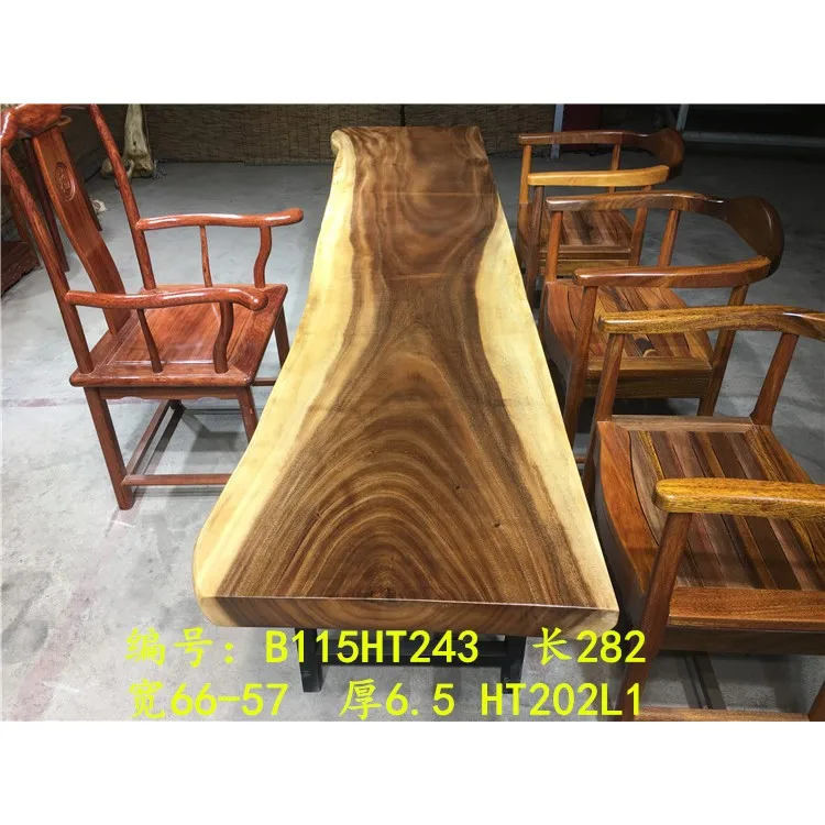 
Whole Sales Price Long Finished Walnut Wood Slab Live Edge 