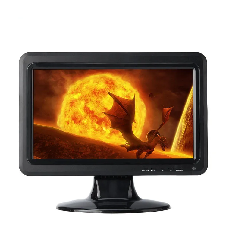 Desktop Monitor TV 12 inch LED Television DC 12V LCD TV With AV TV USB VGA Input
