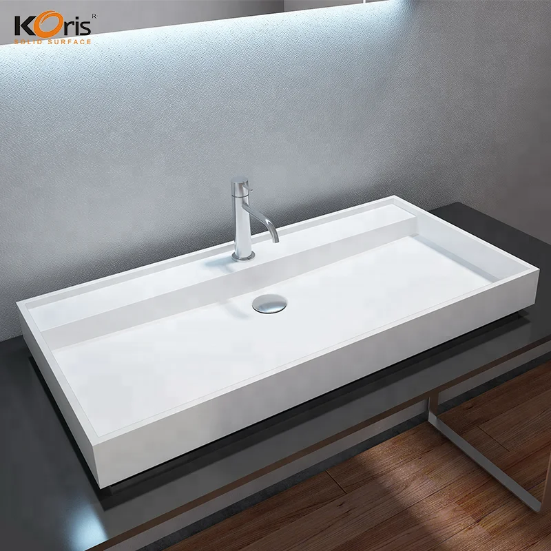 New design acrylic solid surface bathroom basin sinks