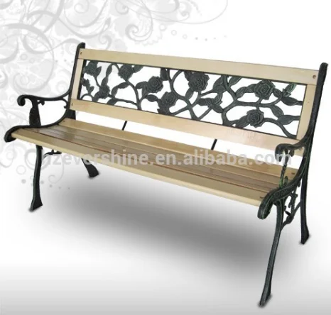 New Outdoor Contemporary Furniture Garden Wooden Park Bench