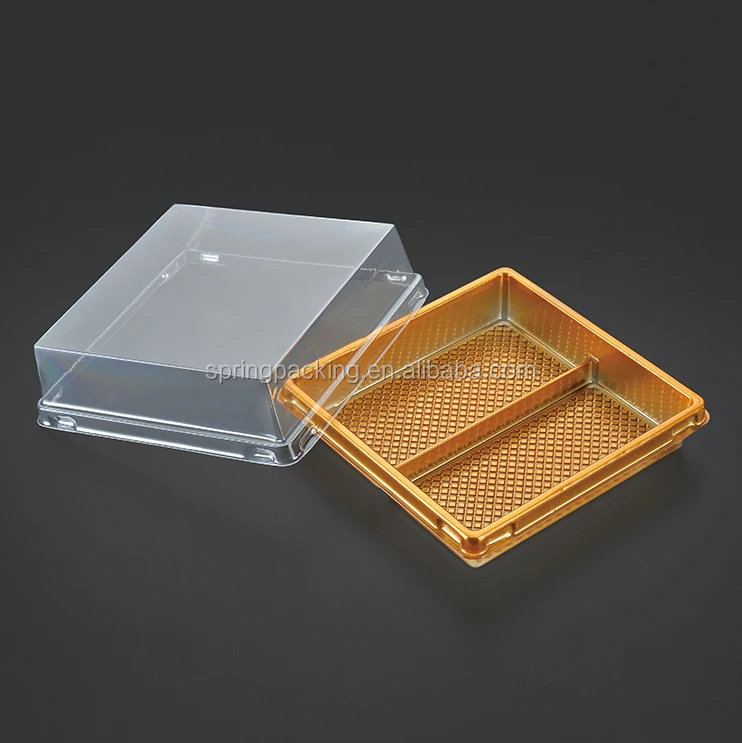 whole sale &custom style Plastic material cake tray &meat bakery pastry bread dessert tray boxes small middle large size