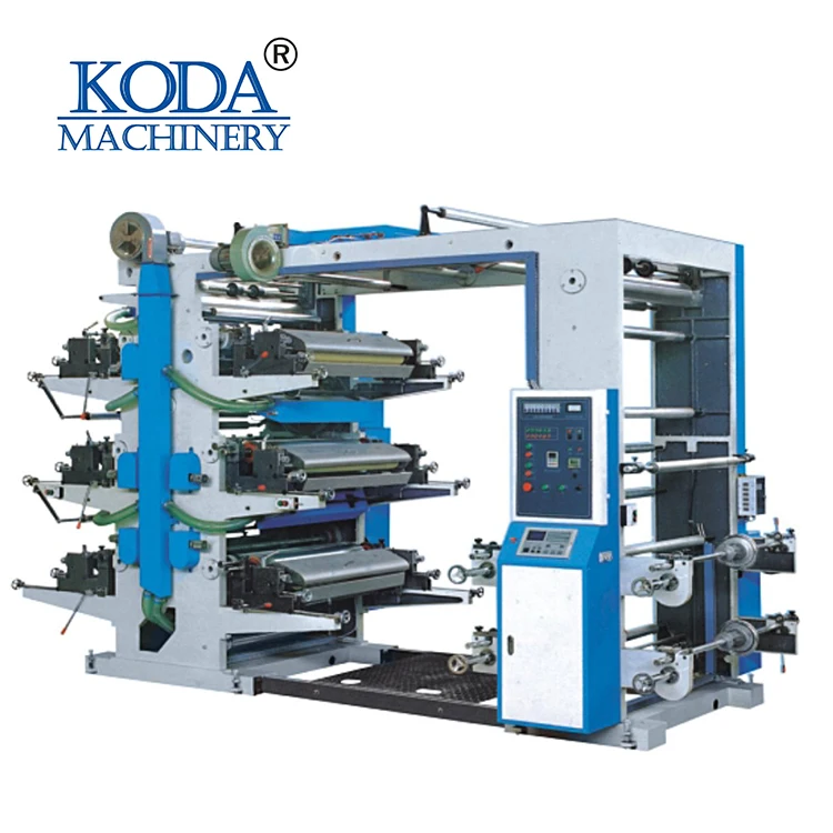 Newest automatic 6 colors flexo printing machine for paper cup