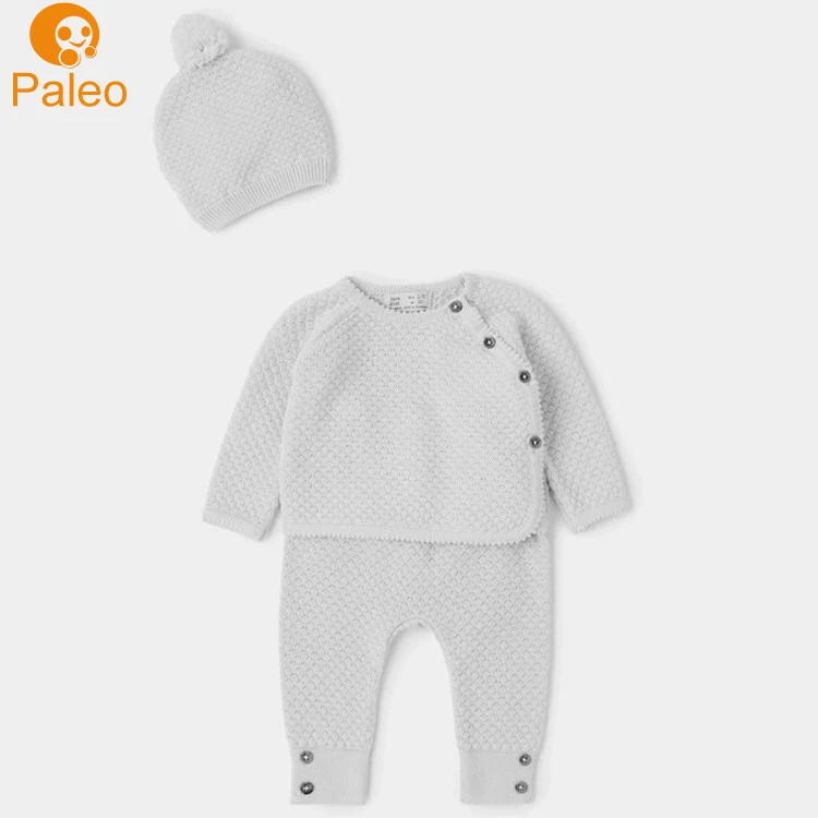 Factory OEM 100% Cotton Knitted Infant Baby Clothing Sets Wholesale China