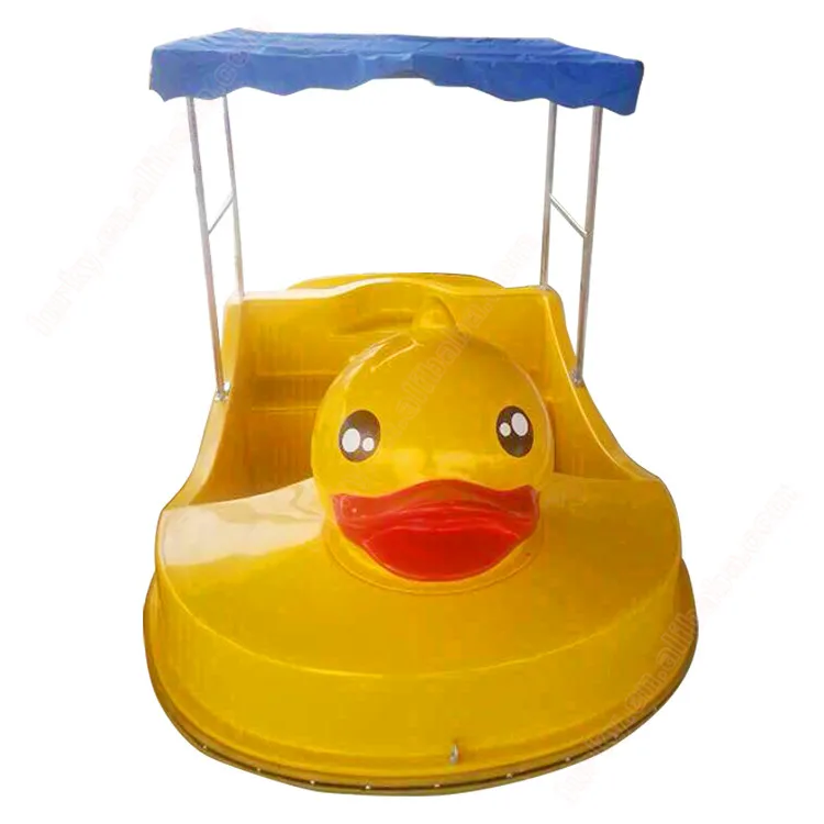 Kids favourite water park play eqipment duck design water pedal boat on sale