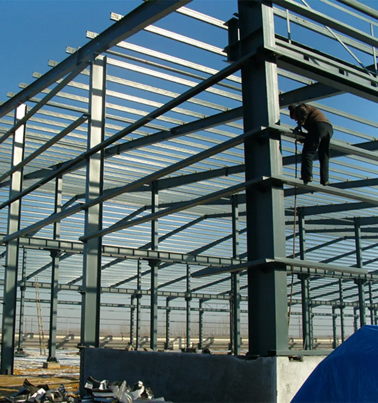 Сборная стальная конструкция, сборная мастерская и склад