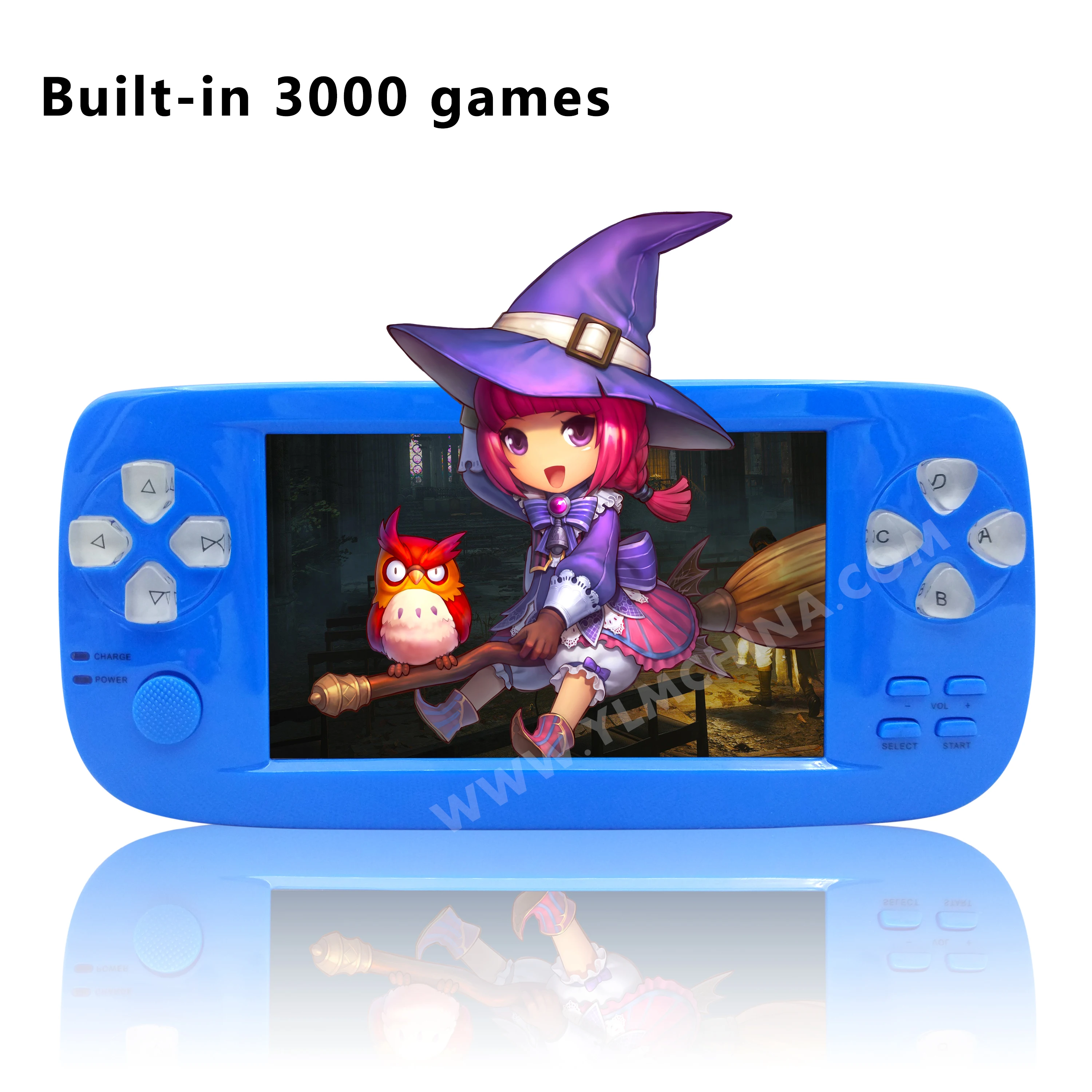 Wholesale 4.3 Inch Screen PAP-KIII Retro 64 Bit Game Console with 3000 Built-in Games PAP-K3