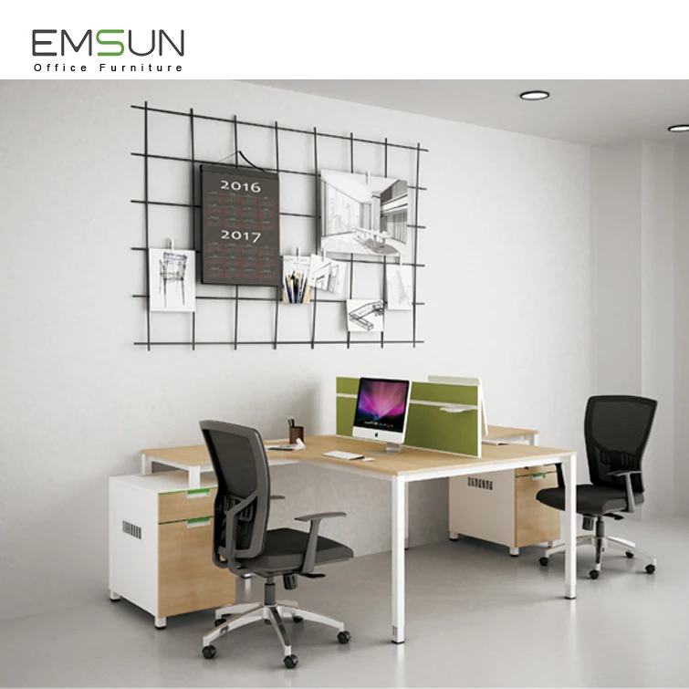 Hot Factory Price office screen partition workstation two person face to face computer desk