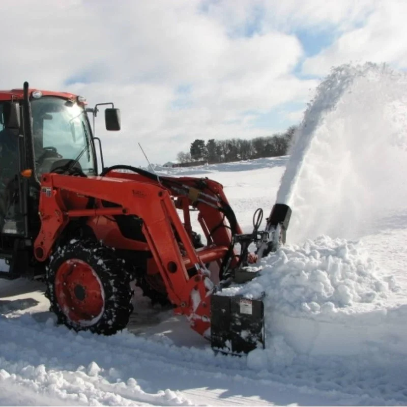 Cheap Price Mini tractor snow thrower / Tractor Front Mounted Snow Blower / small 4 wheel drive tractor with snow blower