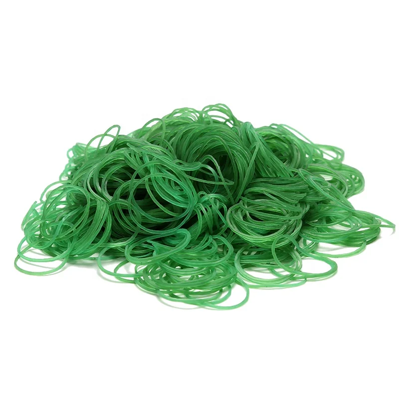 Home And Agricultural Custom Elastic 0.9 Inch Green Daily Custom Rubber Band