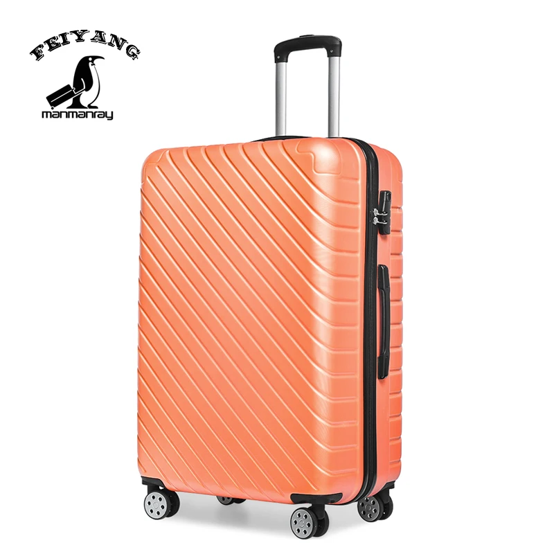 
OEM Business Black Carry-On PCS 20 24 28 Inch PP Trolley Luggage travel suitcase airport lightest travel trolley luggage 