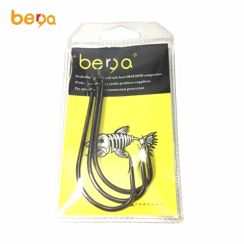 Stainless Steel Saltwater Crank Barbed Barb Fishing Hook