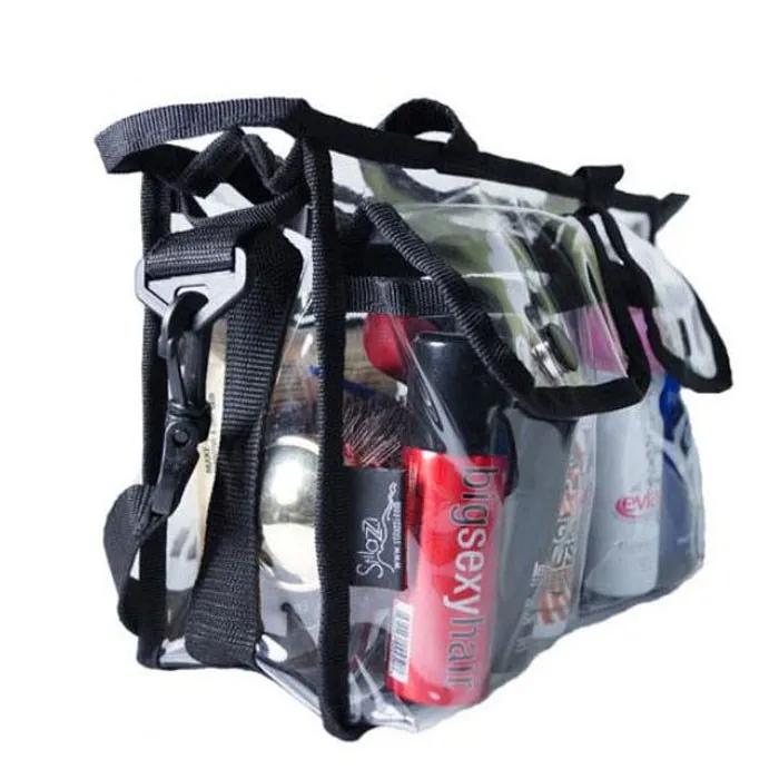 PVC Waterproof Transparent Travel Cosmetic Tote Bag