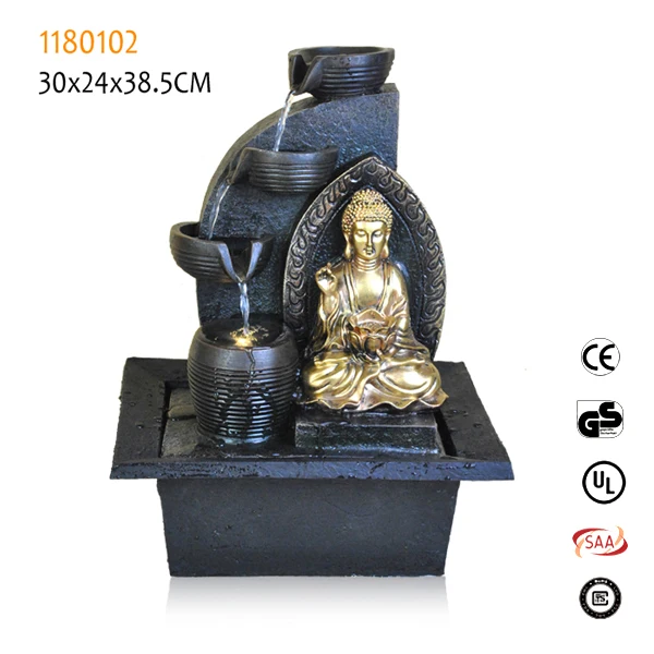2018 Home decoration resin religious jesus fountain crafts