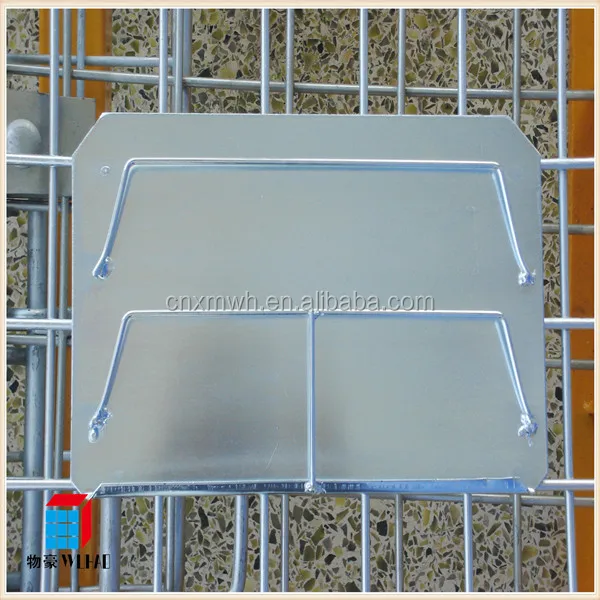 Mesh Pallet Box Collapsible Containers Metal Storage Basket Wire Storage cage,Warehouse Cage Heavy Duty Collapsible Box