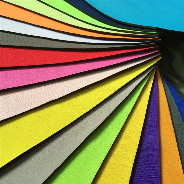 wholesale neoprene fabric laminated T cloth polyester fabric for laptop sleeve, footwear, abnehmen, fishing waders and lining