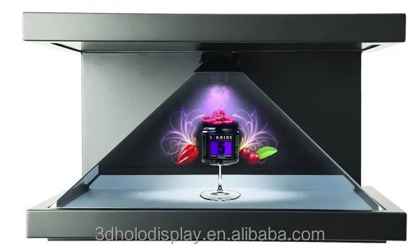 Hologram Machine 3D Box Holographic Pyramid Advertising Showcase
